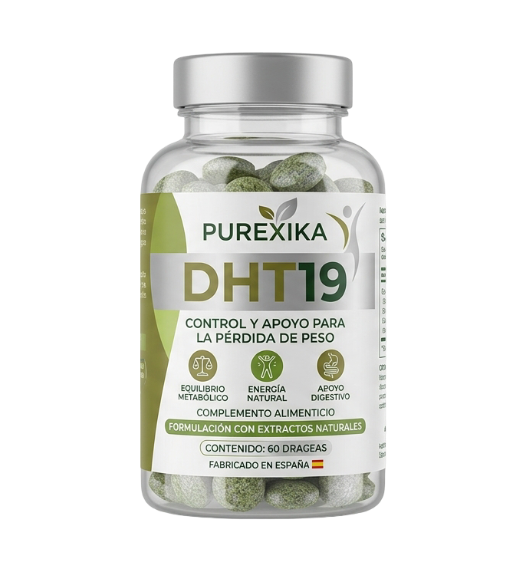 Envase del complemento alimenticio DHT19